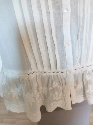 Blusa Edina Ronay Viscosa Blanca
