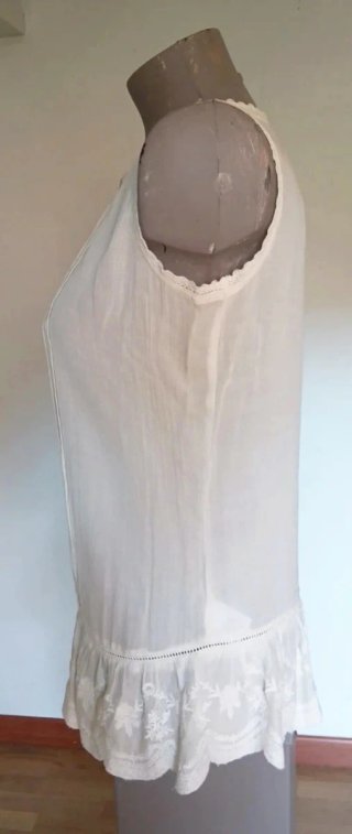 Blusa Edina Ronay Viscosa Blanca