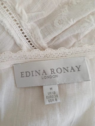 Blusa Edina Ronay Viscosa Blanca