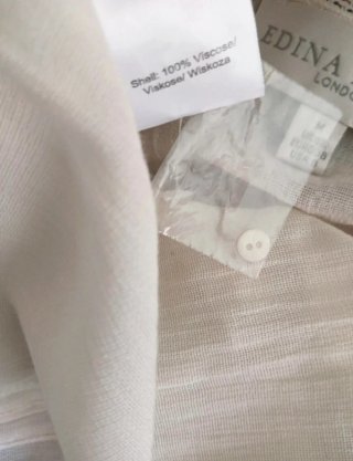 Blusa Edina Ronay Viscosa Blanca