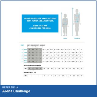 Arena bañador mujer una pieza Challenge
