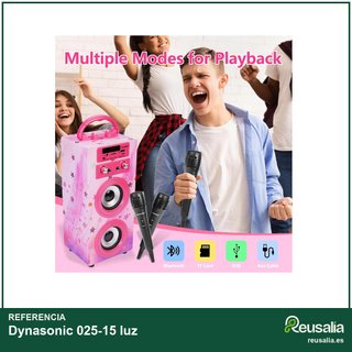 Dynasonic 025-15 luz Karaoke portátil Dynasonic