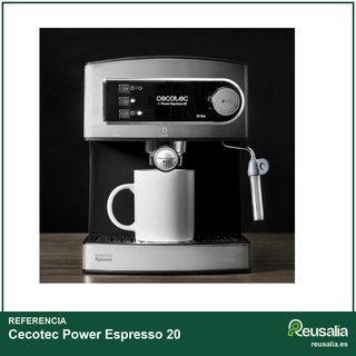 Cecotec cafetera espresso manual acero inoxidable