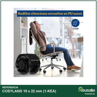 COSYLAND ruedas silla oficina silenciosas [5YCP]
