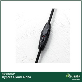 HyperX Cloud Alpha cascos gaming cable trenzado