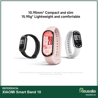 Xiaomi Smart Band 10 pantalla 1,72" plata