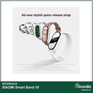 Xiaomi Smart Band 10 pantalla 1,72" plata
