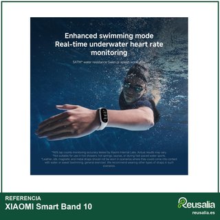 Xiaomi Smart Band 10 pantalla 1,72" plata