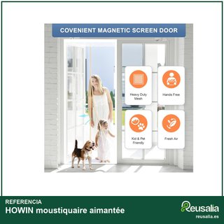 Mosquitera puerta magnética 70x200cm con imanes
