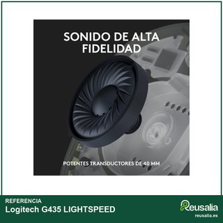 Logitech G435 auriculares inalámbricos gaming