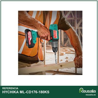 HYCHIKA Taladro Percutor Atornillador 18V 45Nm