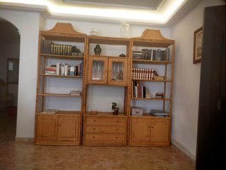 Mueble comedor, mesa y sillas de bambú