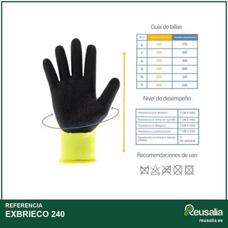 EXBRIECO Guantes Trabajo Profesionales CAT 2