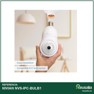 NIVIAN cámara vigilancia wifi 360 grados