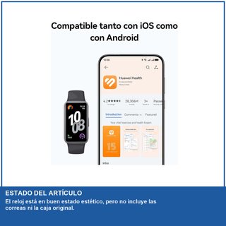 - Huawei Band 10 smartwatch con monitorización