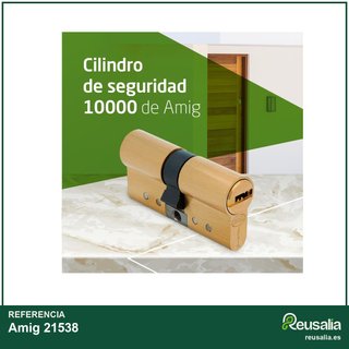 Amig cilindro seguridad puertas 70mm dorado