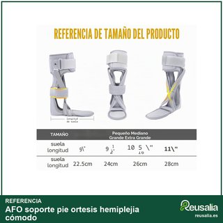 AFO soporte pie ortesis hemiplejia cómodo