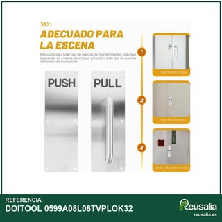 DOITOOL manija puerta acero inoxidable push pull