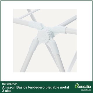 Amazon Basics tendedero plegable metal 2 alas