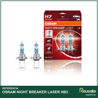 OSRAM NIGHT BREAKER LASER HB3 lámpara halógena