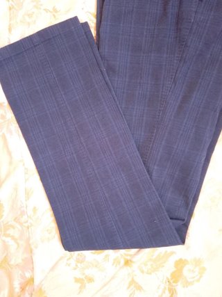 Pantaloni Bucalo Tessuto Lanificio Campore 46 blu