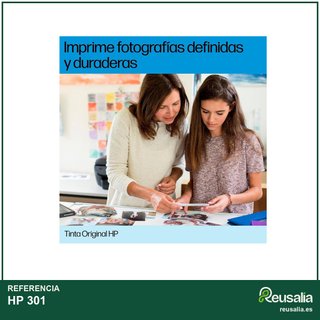 HP 301 pack 2 cartuchos tinta negro color