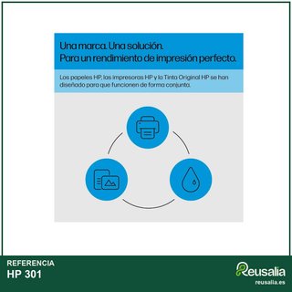 HP 301 pack 2 cartuchos tinta negro color