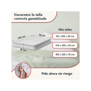 DarBene sábana bajera algodón 70x140 gris