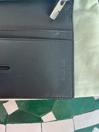 Cartera Burberry Cuadros Marrón y Negro