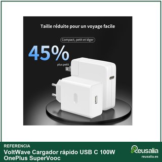Cargador rápido USB C 100W OnePlus SuperVooc