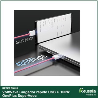 Cargador rápido USB C 100W OnePlus SuperVooc