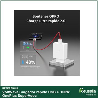Cargador rápido USB C 100W OnePlus SuperVooc