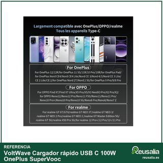Cargador rápido USB C 100W OnePlus SuperVooc