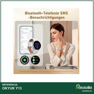 OKYUK Y13 reloj inteligente mujer salud deporte