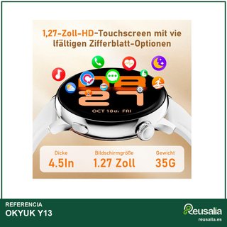 OKYUK Y13 reloj inteligente mujer salud deporte