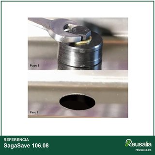 SagaSave perforadora agujero metal 24mm