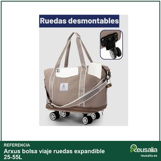 Arxus bolsa viaje ruedas expandible 25-55L