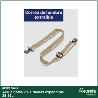 Arxus bolsa viaje ruedas expandible 25-55L