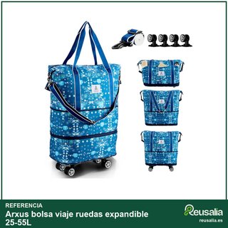 Arxus bolsa viaje ruedas expandible 25-55L
