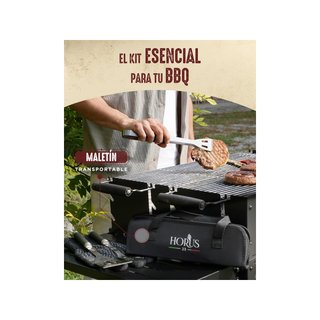 HORUS 23 Kit barbacoa acero inoxidable resistente