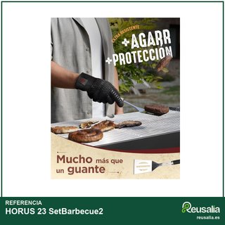HORUS 23 Kit barbacoa acero inoxidable resistente