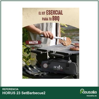 HORUS 23 Kit barbacoa acero inoxidable resistente
