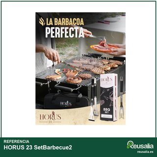 HORUS 23 Kit barbacoa acero inoxidable resistente