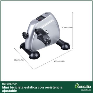 Mini bicicleta estática con resistencia ajustable