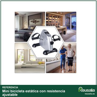 Mini bicicleta estática con resistencia ajustable