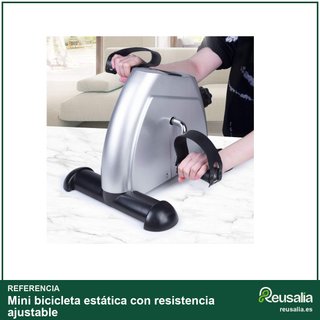 Mini bicicleta estática con resistencia ajustable
