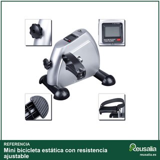 Mini bicicleta estática con resistencia ajustable