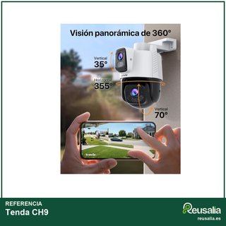 Tenda CH9 cámara vigilancia exterior doble lente