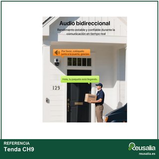 Tenda CH9 cámara vigilancia exterior doble lente