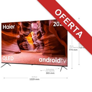 - Haier H55K705UG Smart TV 55" 4K QLED Android